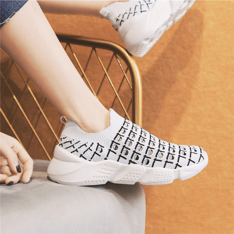 Women Casual Fashion Hollow Out Color Patchwork Comfy Sneakers